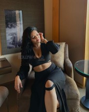 Ravishing Beauty Ritika Singh is Stunning in a Black Low Neck Crop Top with Matching Skirt Photos 06