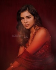 Cute and Gorgeous Kalyani Priyadarshan in a Red Lehenga Photos 03