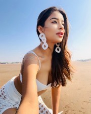 Ravishing Nyra Banerjee in a White Bikini Photos 03