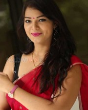 Sexy Ashwini In Red Saree Pictures 23