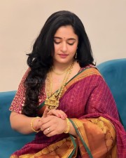 Aranmanai 2 Actress Poonam Bajwa in Traditional Silk Saree Photos 05