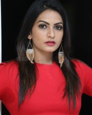 Actress Swetha Varma Red Dress Photos 44