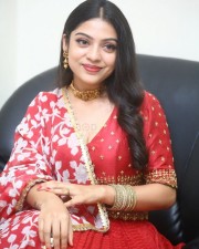 Actress Varsha Bollamma at Swathi Muthyam Movie Pre Release Event Photos 11