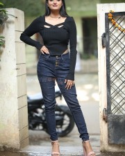 Actress Hrithika Srinivas at Sound Party Interview Photos 98