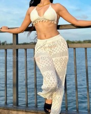 Desirable Divya Bharathi Hot Vacation Photos 01