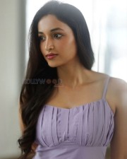 Stunning Shrinidhi Shetty in a Lavendar Casual Shoulder Strap Dress Photos 01