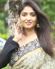 Telugu Actress Priya Vadlamani at Veeranjaneyulu Viharayathra Teaser Launch Pictures 42