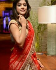 Actress Vithika Sheru Red Dress Photos 03