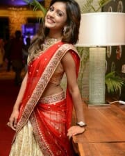 Actress Vithika Sheru Red Dress Photos 09