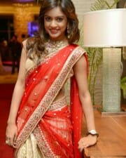 Actress Vithika Sheru Red Dress Photos 10