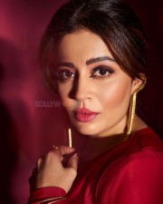 Marathi Actress Nehha Pendse in a Red Hot Thigh Slit Dress Pictures 04