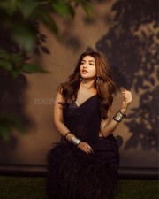 Stunning Beauty Sreeleela in a Black Saree with Sleeveless Blouse Photos 04
