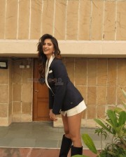 Stunning Palak Tiwari in a Checked Double Breasted Formal Blazer Photos 02