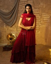 Charming Meenakshi Chaudhary in a Red Dress for Valentines Day Photos 07