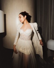 Canadian Singer Jonita Gandhi in a Sexy Bridal Dress Photos 05