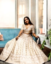 Yeh Shaadi Nahi Ho Sakti Actress Prajakta Koli in a Traditional Lehenga Photos 02