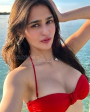 Irresistible Prakriti Pavani Red Bikini Stills 03