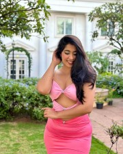 Sexy Nikita Sharma in a Pink Cut Out Dress Photos 03