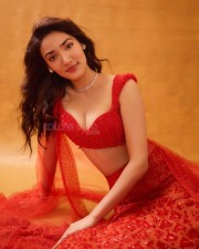 Captivating Medha Shankr in a Red Lehenga Photos 01