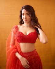 Captivating Medha Shankr in a Red Lehenga Photos 02