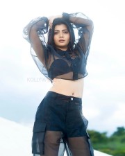 Sexy Ruchira Jadhav in a See Trough Long Sleeve Top Showing Navel Photos 02