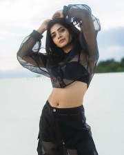 Sexy Ruchira Jadhav in a See Trough Long Sleeve Top Showing Navel Photos 03