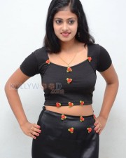 Actress Megha Shree Spicy In Black Dress Photos 05