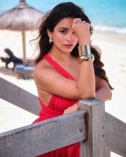 Sexy Chetna Pande in a Red Cocktail Dress Photos 03